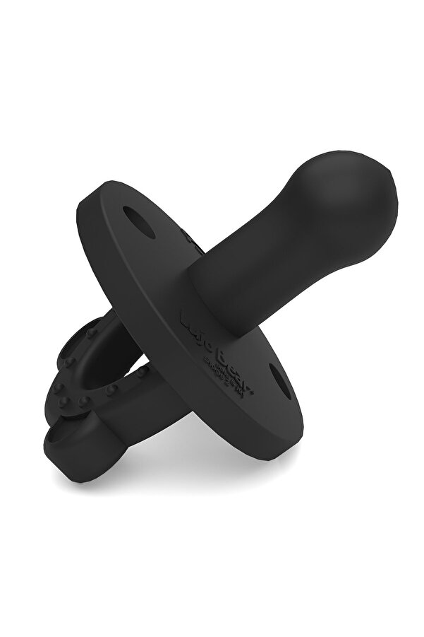 lujobear Silikon Emzik Ve Diş Kaşıyıcı Black  Stage 2 Dişli Bebekler Için  +6ay