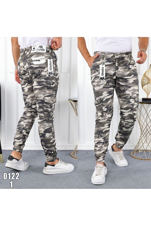 Son Bazar Military Commando Camouflage Patterned SlimFit Trousers with Cargo Pockets Trendyol