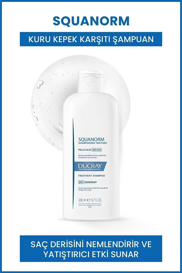 Ducray-Squanorm 200ml Anti Dry Dandruff Shampoo 1