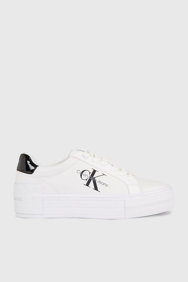 Calvin Klein Women s White Sneakers with Brand Logo Suitable for Daily Use Yw0yw01294 01W Trendyol