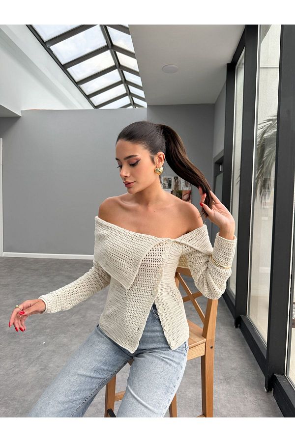 Boat neck cardigan store