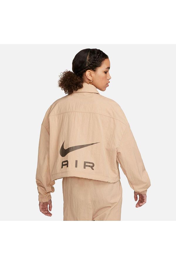 Nike Sportswear Air Woven Mod Crop Women s Brown Jacket Trendyol