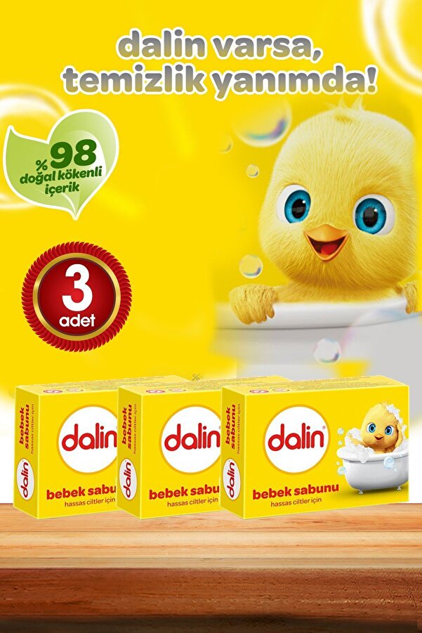 Dalin 3 adet Bebe Sabunu 100 Gr