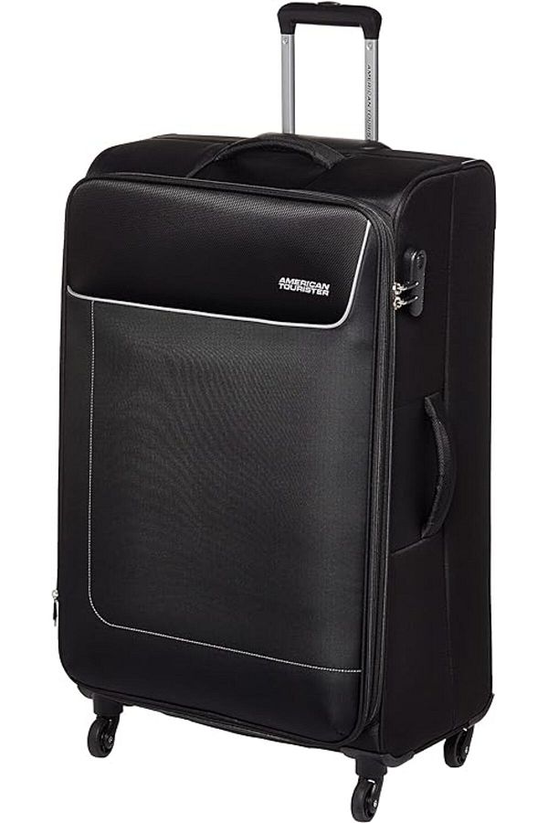 American Tourister-حقيبة سفر بعجلات كبيرة الحجم من جامايكا، باللون الأسود، ضمان عالمي لمدة 3 سنوات 1