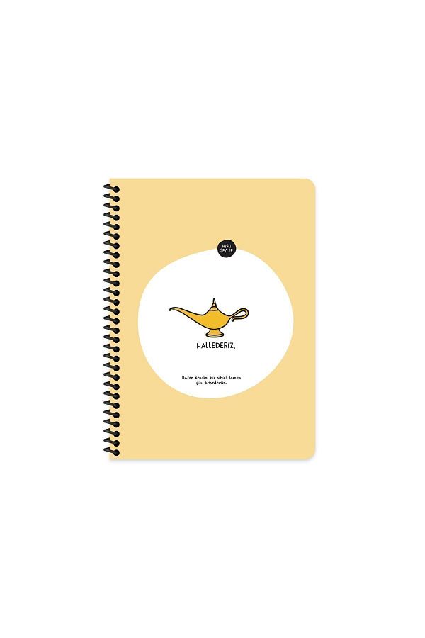 Hisli Şeyler-16.5x22.5 Notebook Handle It - With Line And Spiral Sticker 1