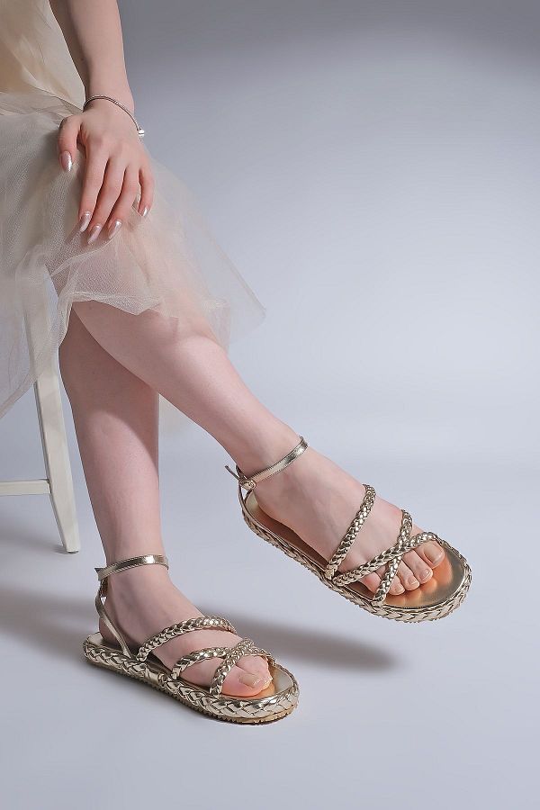 Scarf tie sandals sale