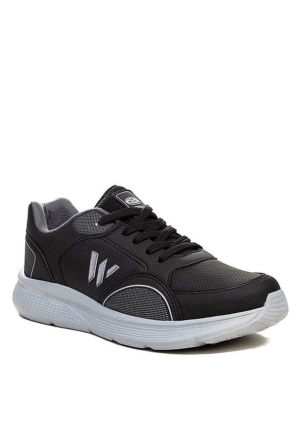 Giyyin Black Silver Men s Sneakers Floti Winter Sneakers Trendyol