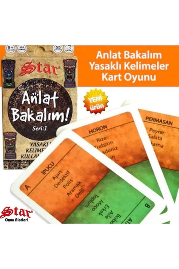 Star-Taboo Cards Tell Us Word Game (Age 6+) Forbidden Words Card Game From Stock 1