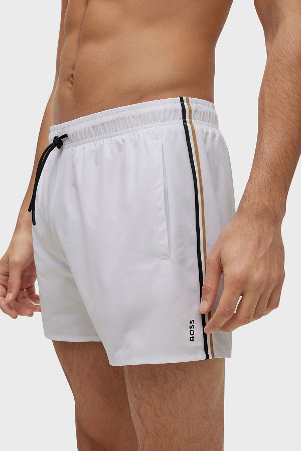 Boss Swim Shorts Waist Tie Pocketed Swimsuit Short Men s SWIMSUIT SHORTS50491594 100 Trendyol