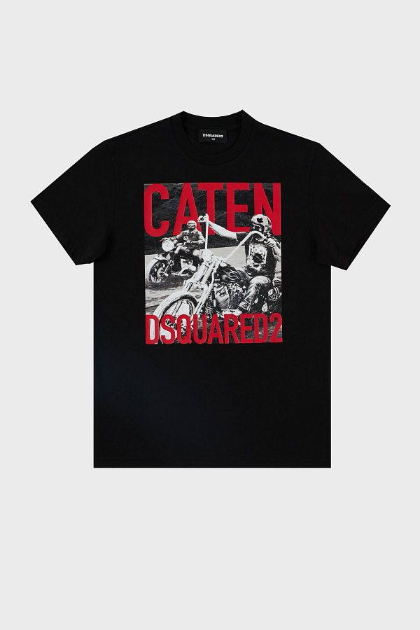 DSquared2-Crew Neck Cotton Kids T-Shirt - DQ0158 1