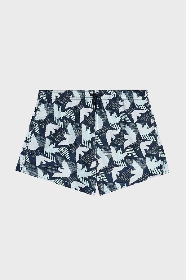 Emporio Armani-Regular Fit Pocketed Swimsuit Short Men's Swimsuit SHORTS211740 4R444 62736 1
