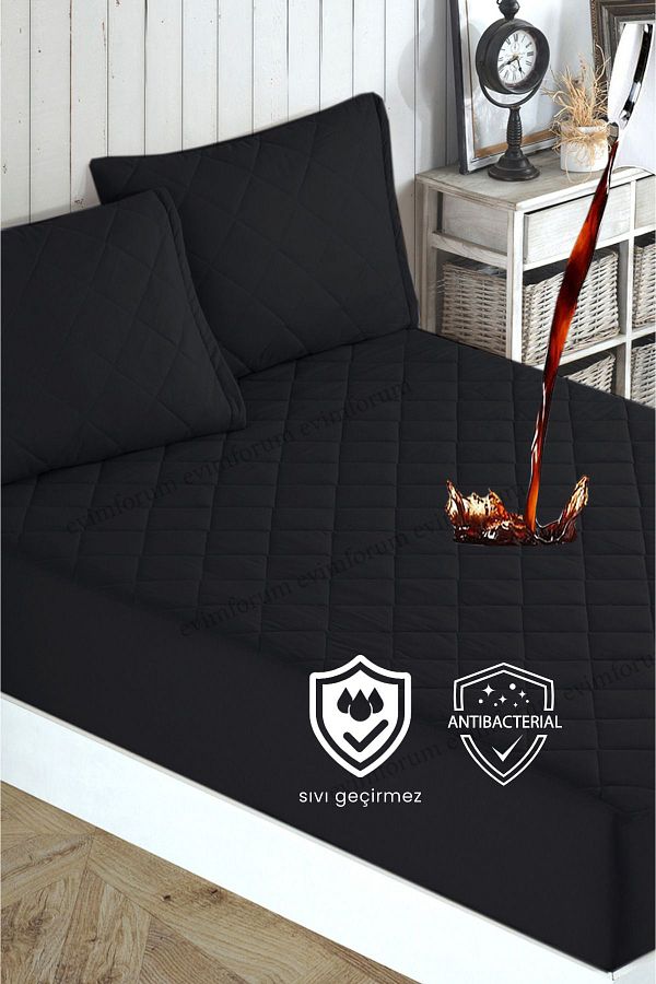 Formeya-Adelya Black Quilted - Folyadékálló matrac (16 méret) 1