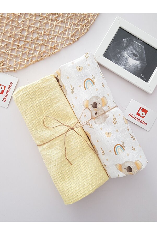 ib ilkimbebe Koala Müslin Pike 2li Battaniye