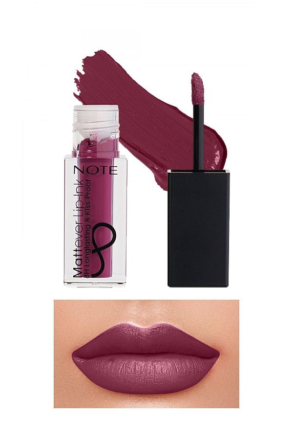 NOTE-Mattever Lip-Ink Ruj Lichid Mat î Rezistent 07 موف أون – موف 1