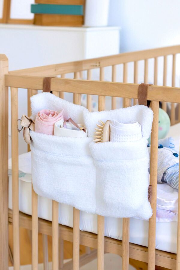 HAMUR Pratik Askılı Organizer Bebek Arabası Beşik Kenar Wellsoft Organizer Beyaz