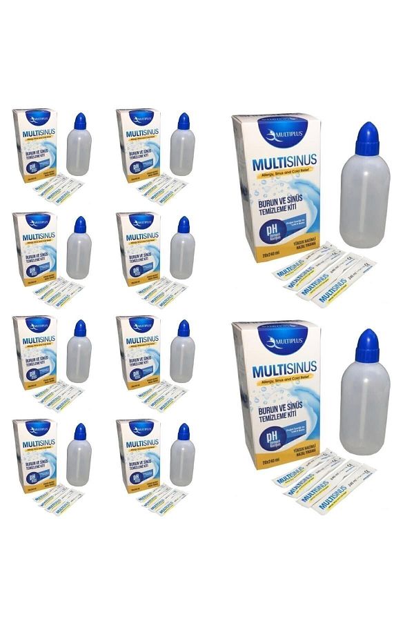 Multiplus-Multi Sine Rinse Nose and Sinus Cleaning Kit - Pack of 10 1