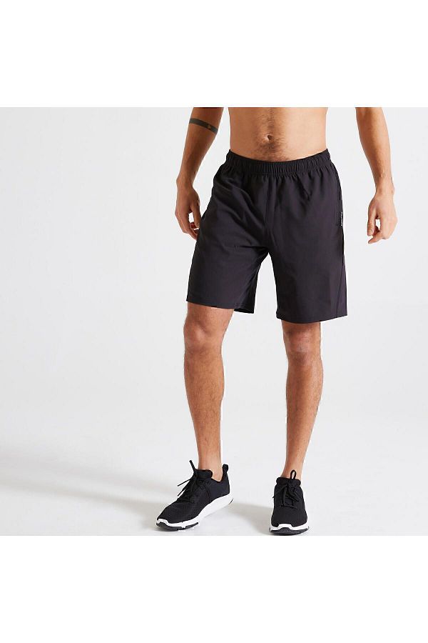 Decathlon Men s Black Breathable Sports Shorts 120 Fitness Cardio Trendyol
