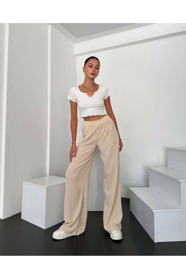 Wide leg wrap pants top