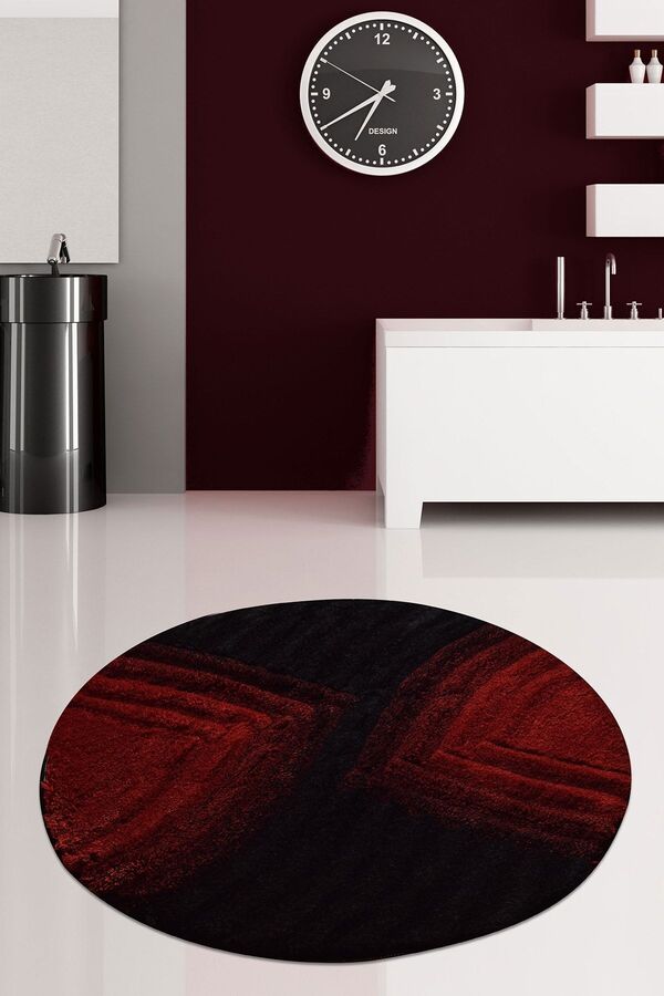 Chilai Home-Covor de Baie Acrilic Stella Red 90x90 cm - Model Covor 1
