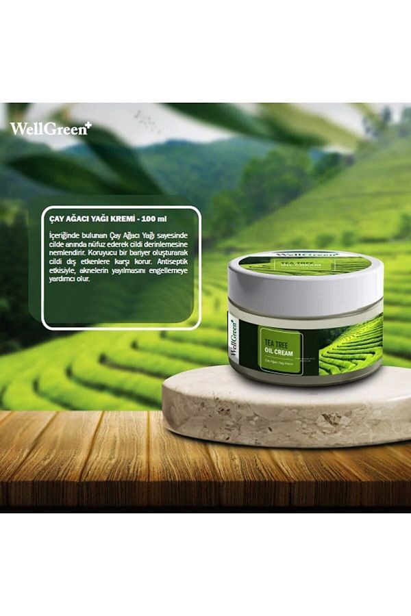 WellGreen 100 ml Cream Body Moisturizer Tea Tree Oil