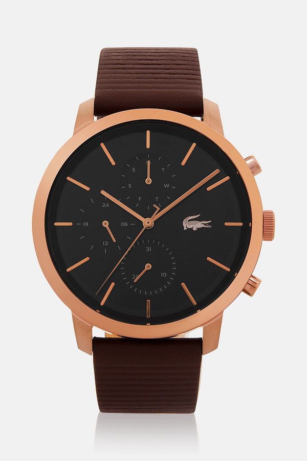 Lacoste Men 2011257 Leather Watch Brown Trendyol