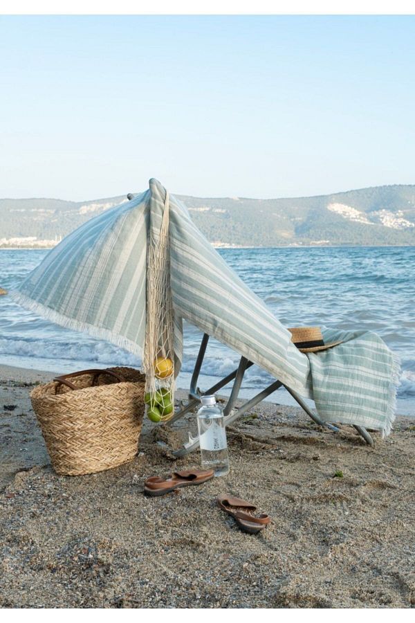 TEOHOMEL NENS Muslin Peshtemal Beach Towel 100 Cotton Yarn Painted 100X175 cm Trendyol