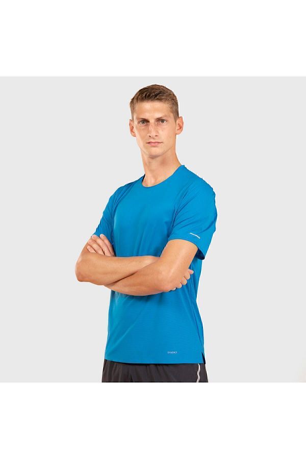 Decathlon Evadict Men s Trail Running T shirt Short Sleeve Blue Trendyol