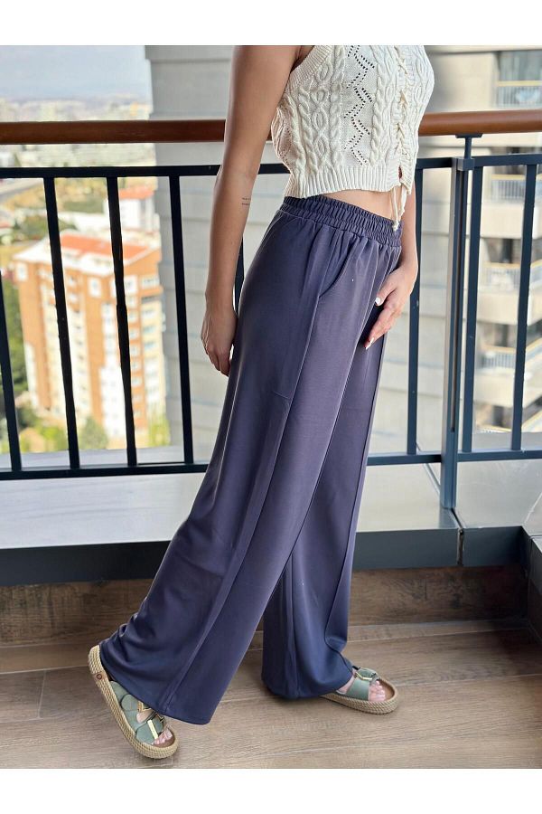 Butik Sports Sweatpants Wide Leg Trendyol
