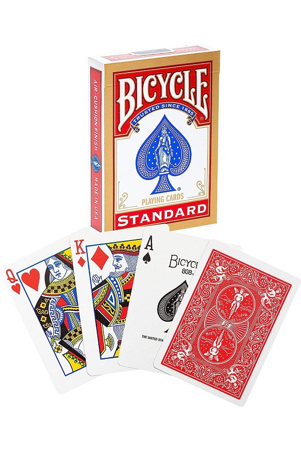 NcK-Bicycle Rider Back International Standard Index Game Card, Blue/Red 1