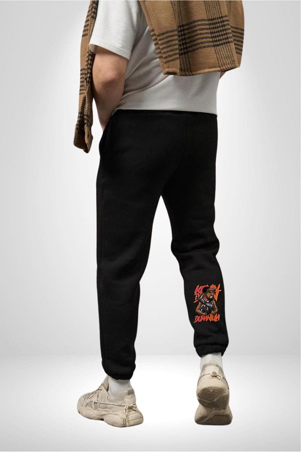 Angemiel Brooklyn Nba Star Durantula Kyrie Irving 3 Thread Men s Printed Black Sweatpants Trendyol