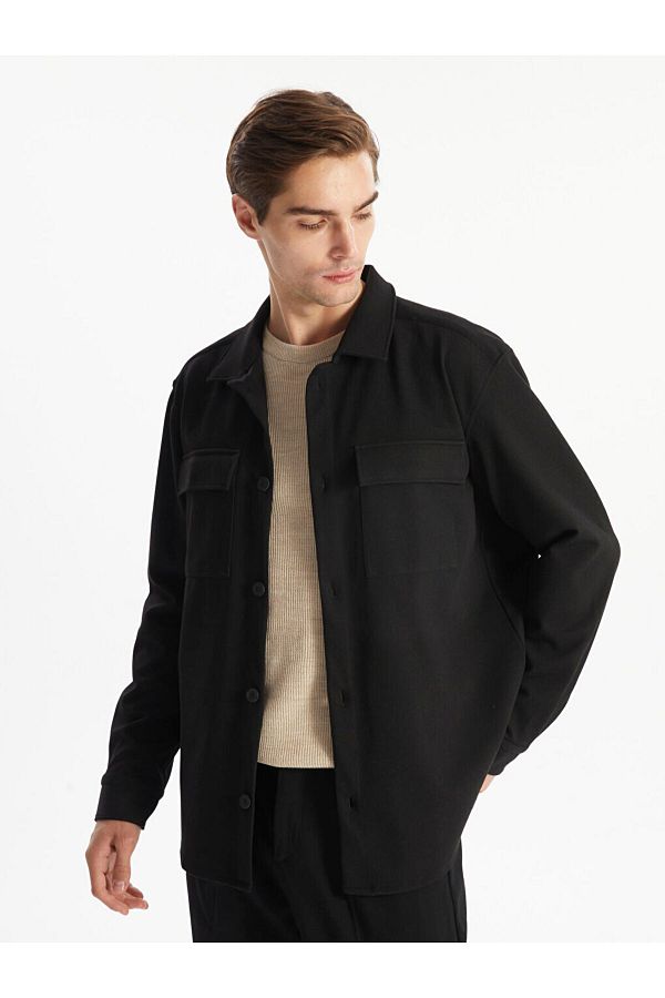 LC Waikiki Lcw Men s Shirt Jacket Regular Fit Long Sleeve Trendyol