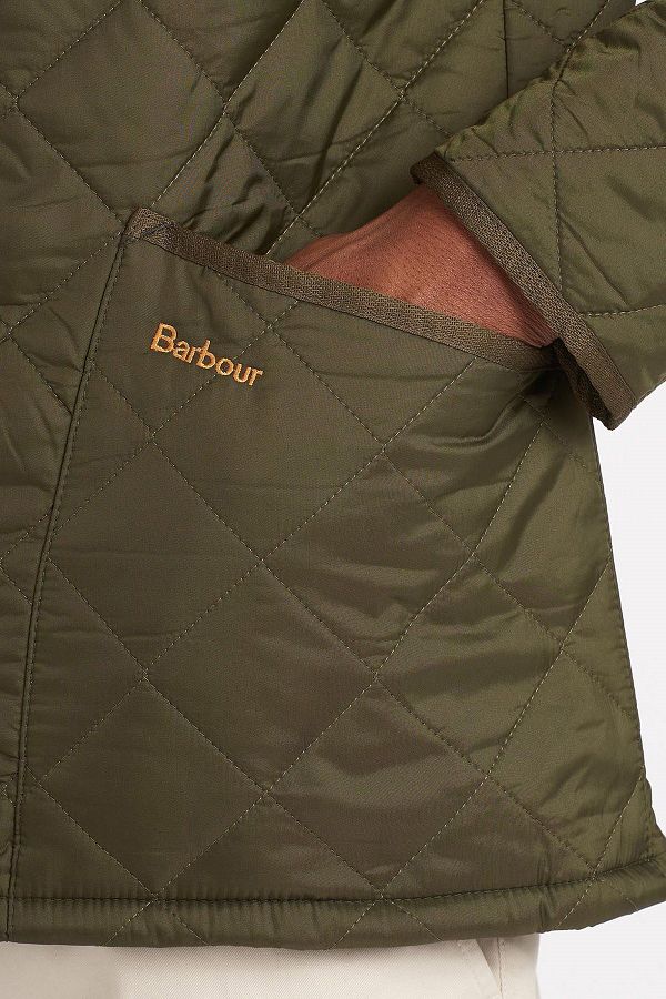 Barbour Heritage Liddesdale Quilted Slim Fit Ol71 Olive Trendyol