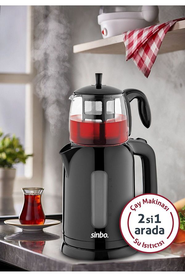 Sinbo-Stm-5840 Electric Glass Teapot Tea Machine 1