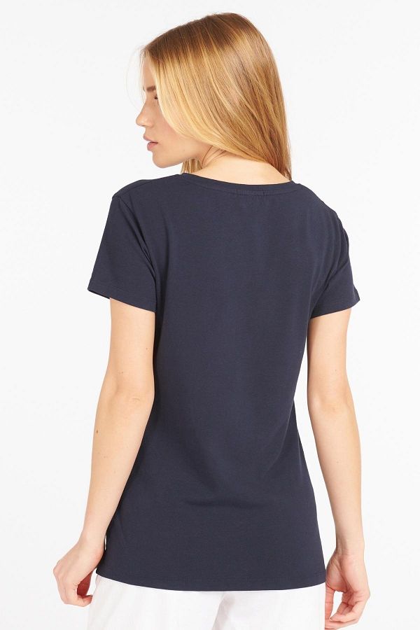 Barbour Rebecca T shirt Ny73 Navy Trendyol