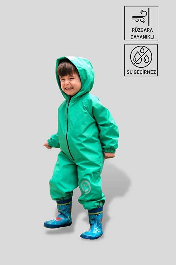 Belkızın Atölyesi Yeşil Su Geçirmez Astronot Tulum