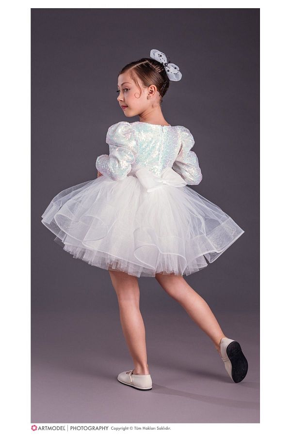 Little Pumpkin Sequined Fluffy Children s Evening Dress Ballerina Skirt Trendyol