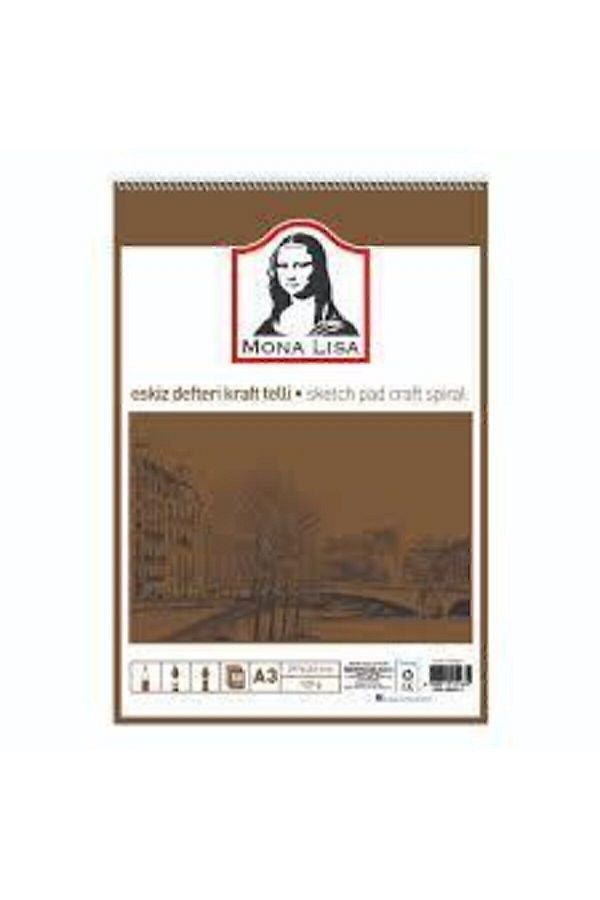Faber Castell-Südor Sketchbook A3 120 gr with Kraft Wire Mn01-3 1