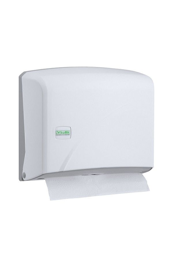 Vialli-Z-Fold Paper Towel Dispenser MaxPaper Width 22 cm (White) 1