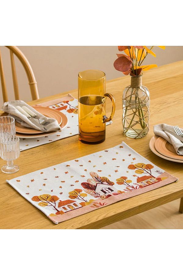 LC Waikiki-Lcw Home - Autumn Themed Mixed Printed 2-piece American Service 1