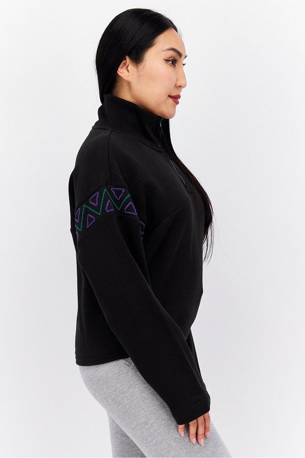 Puma Women Sportswear Fit Long Sleeve Training Sweatshirt Black Trendyol