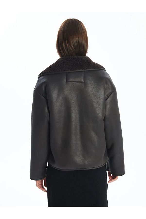 Lcw casual leather jacket outlet