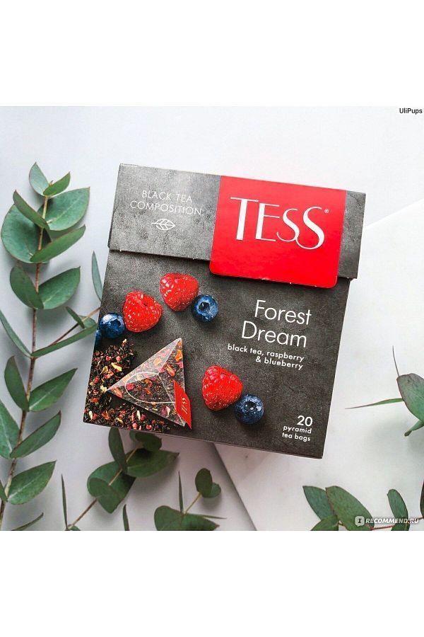 Tess-Black Tea Bag with Forest Fruits - Raspberry and Blueberry 1