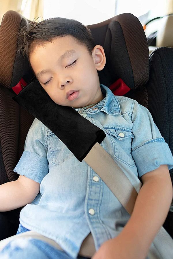 Bundera-Seat Belt Sleeping Pad Black Vehicle Car Pillow Auto Seat Belt Pad Child Vehicle Pillow 1