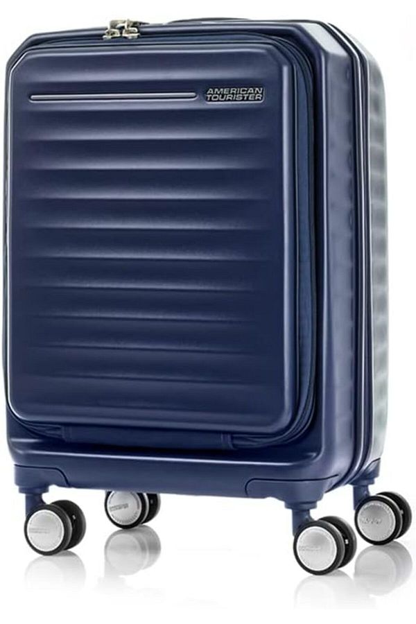 American Tourister Frontec Hard Small Size Carry on Cabin Luggage TSA Lock 54 cm 22 Inch Navy Color Trendyol