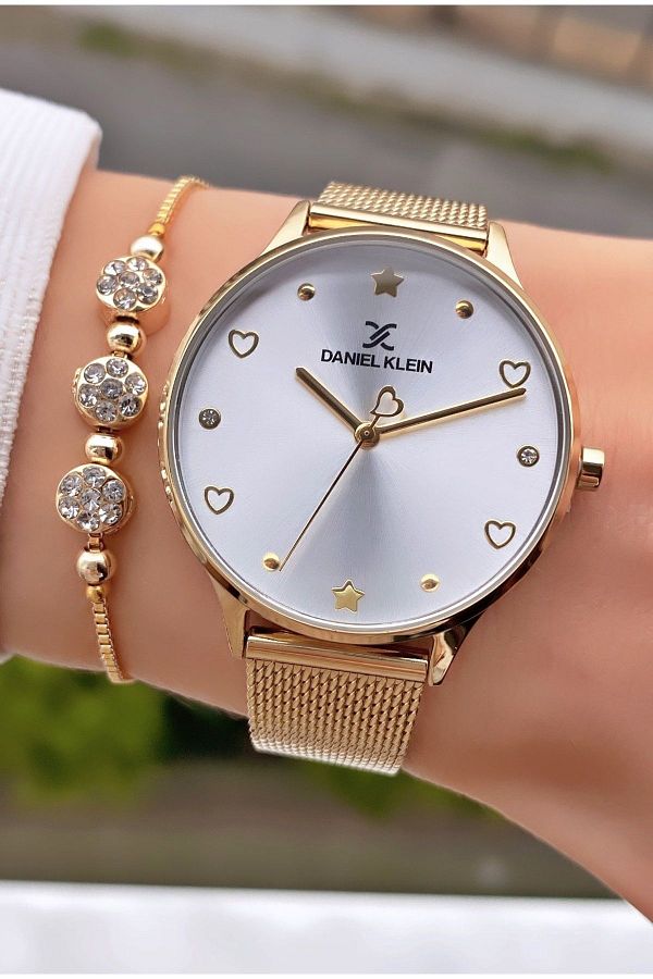 Daniel Klein Brand Gold Color Women s Wristwatch with 2 Years Warranty Bracelet Trendyol