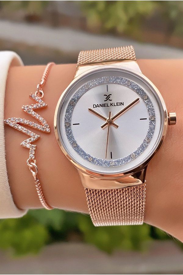 Daniel Klein Brand Rose Gold Color Women s Wristwatch with 2 Years Warranty Bracelet Trendyol