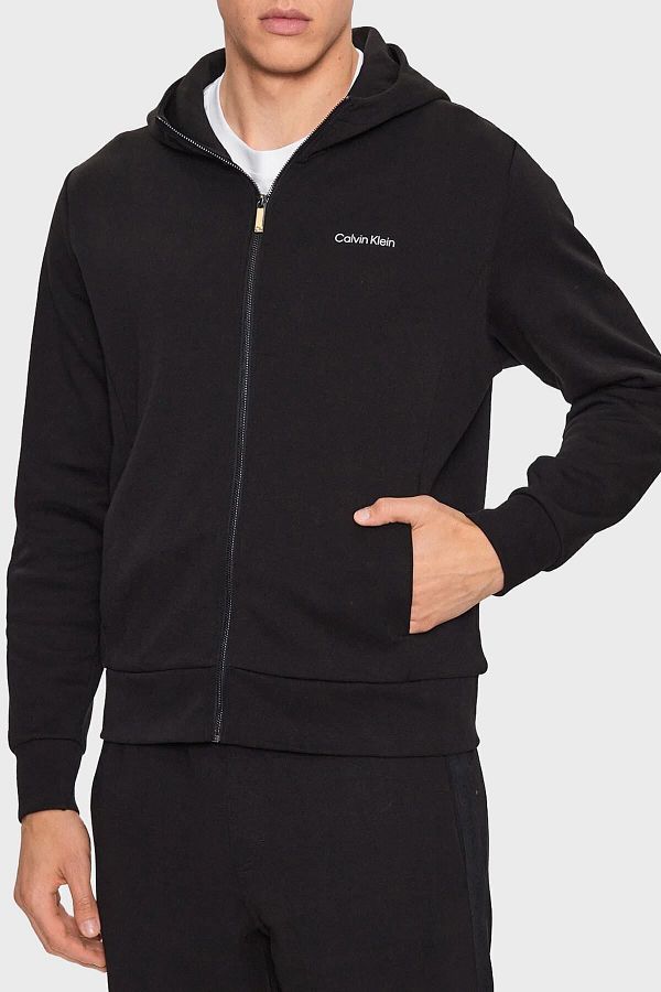 Calvin Klein Cotton Regular Fit Zippered Hooded Sweat K10K111873BEH Men s SWEAT K10K111873 BEH Trendyol
