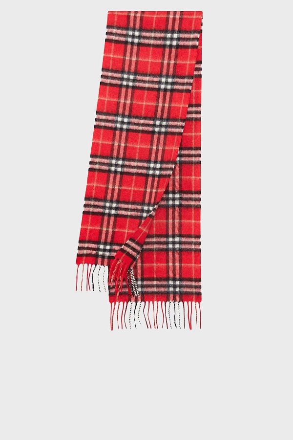 Burberry scarf red sales