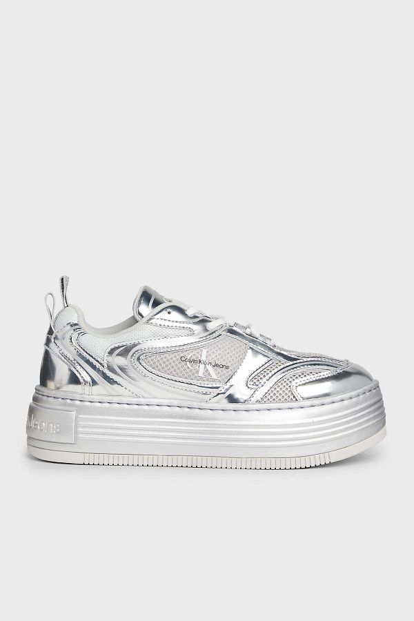 Calvin klein sneakers silver cheap