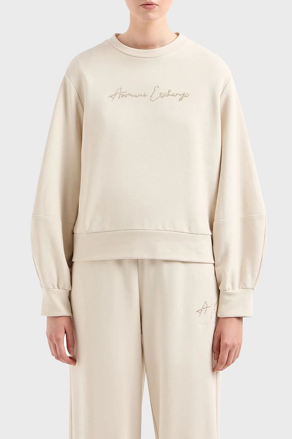 Armani Exchange Cotton Regular Fit Crew Neck Sweat SWEAT 3DYM13 YJFFZ 1787 Trendyol